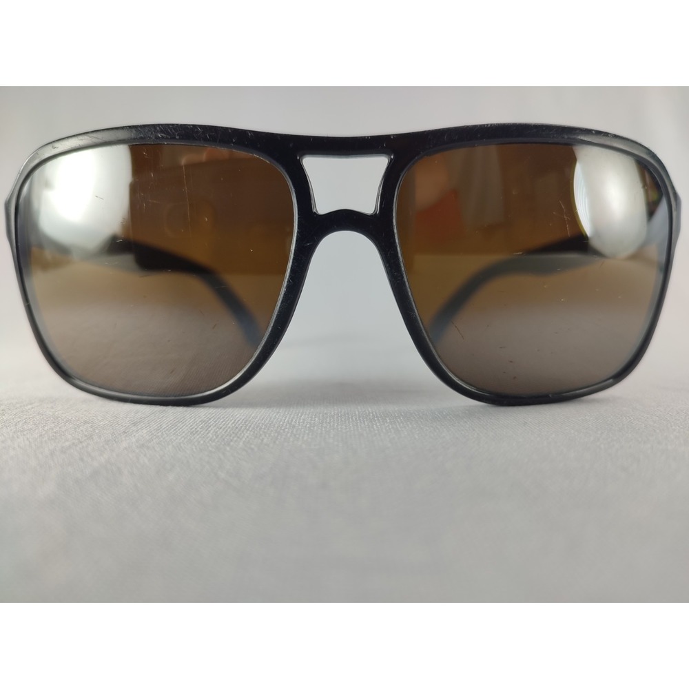 Rare VTG Vuarnet France Nylon Black Square Sunglasses Double Gradient Amber Lens - Picture 2 of 9